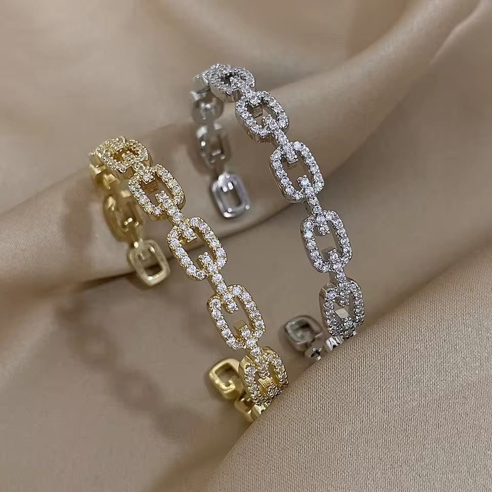 Gold Sonia Connector Bangle