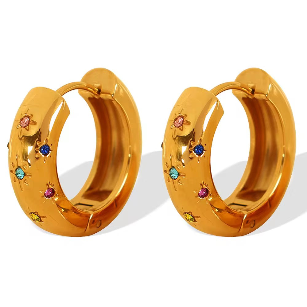 20mm Multi Zircon hoops