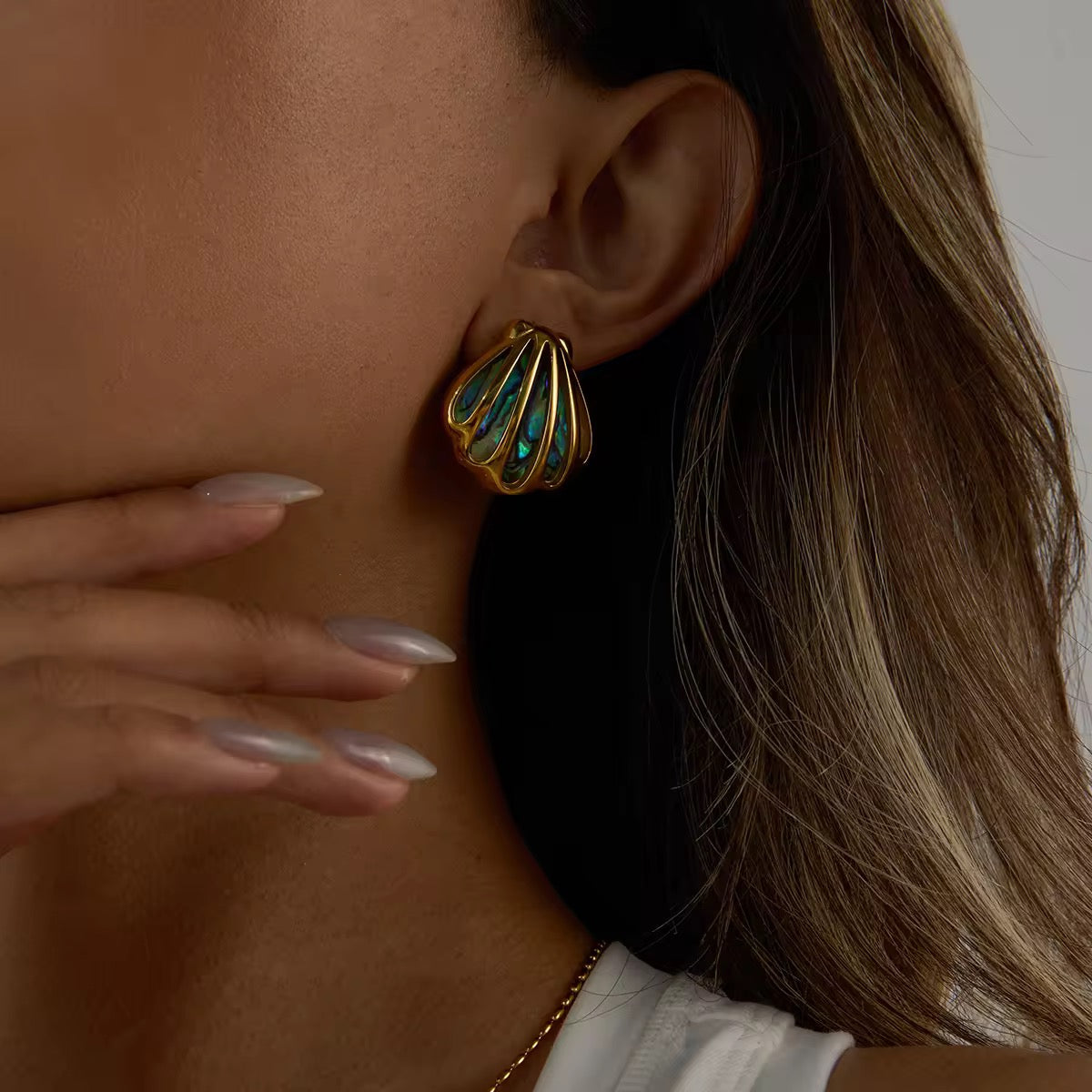 Mermaid Shell Studs