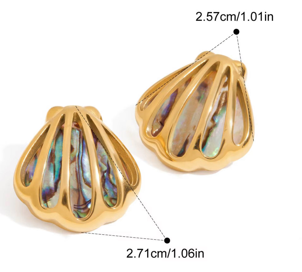 Mermaid Shell Studs