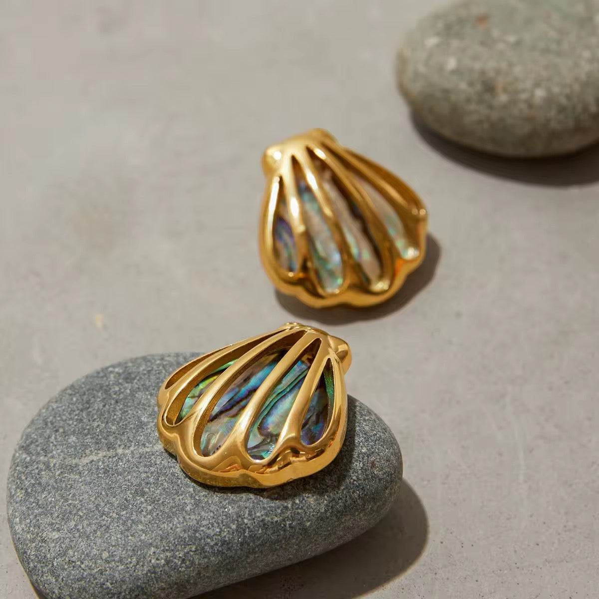 Mermaid Shell Studs