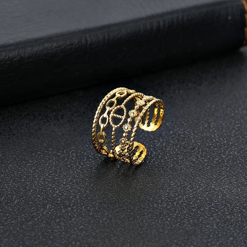 CD five layer Gold Ring