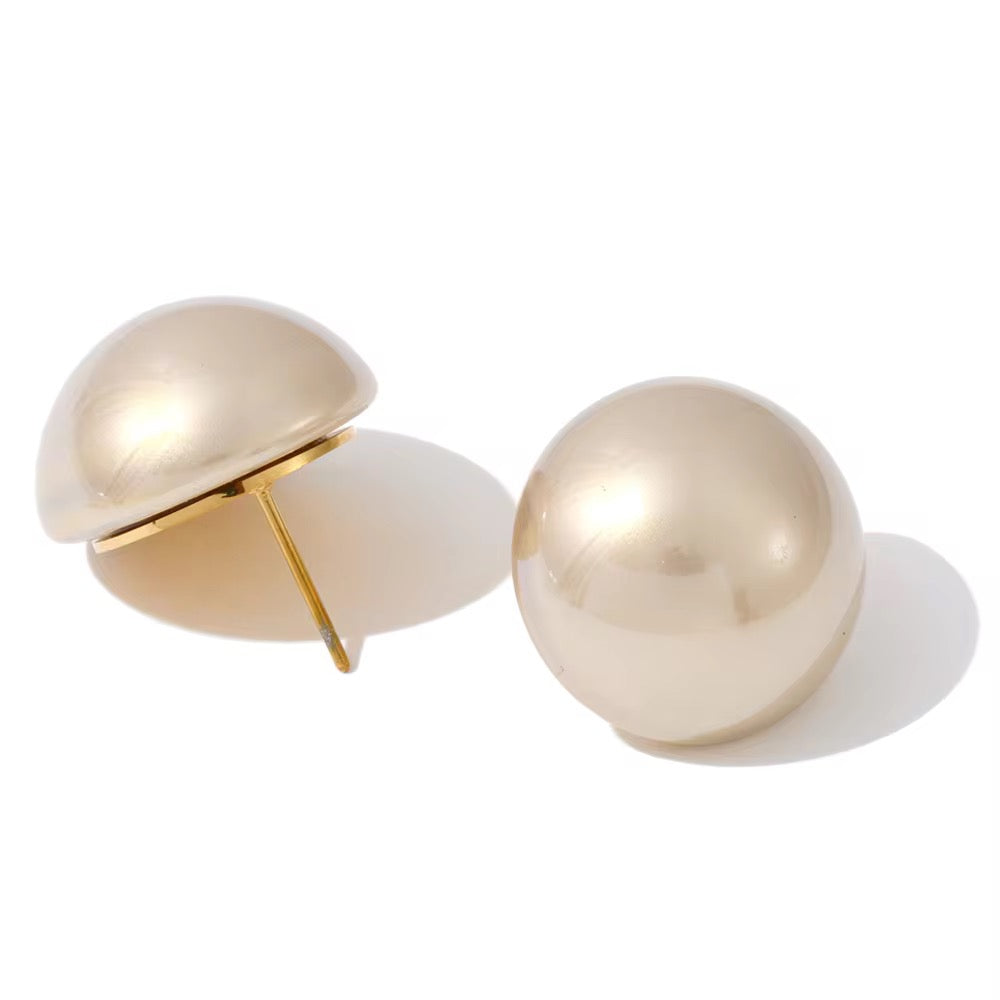 Coffee Pearl Studs