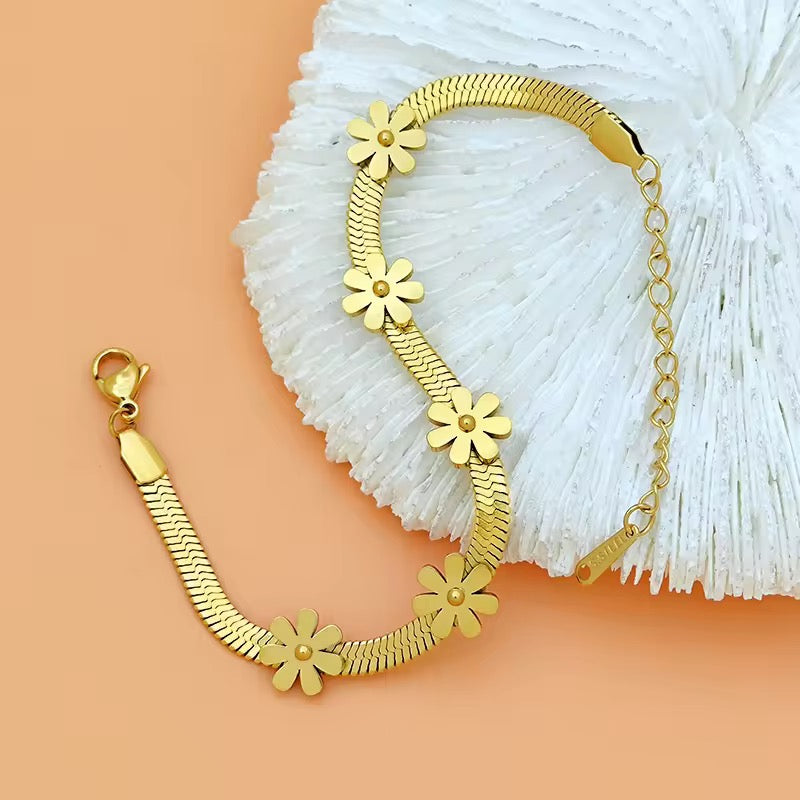 Floral Snake Bracelet