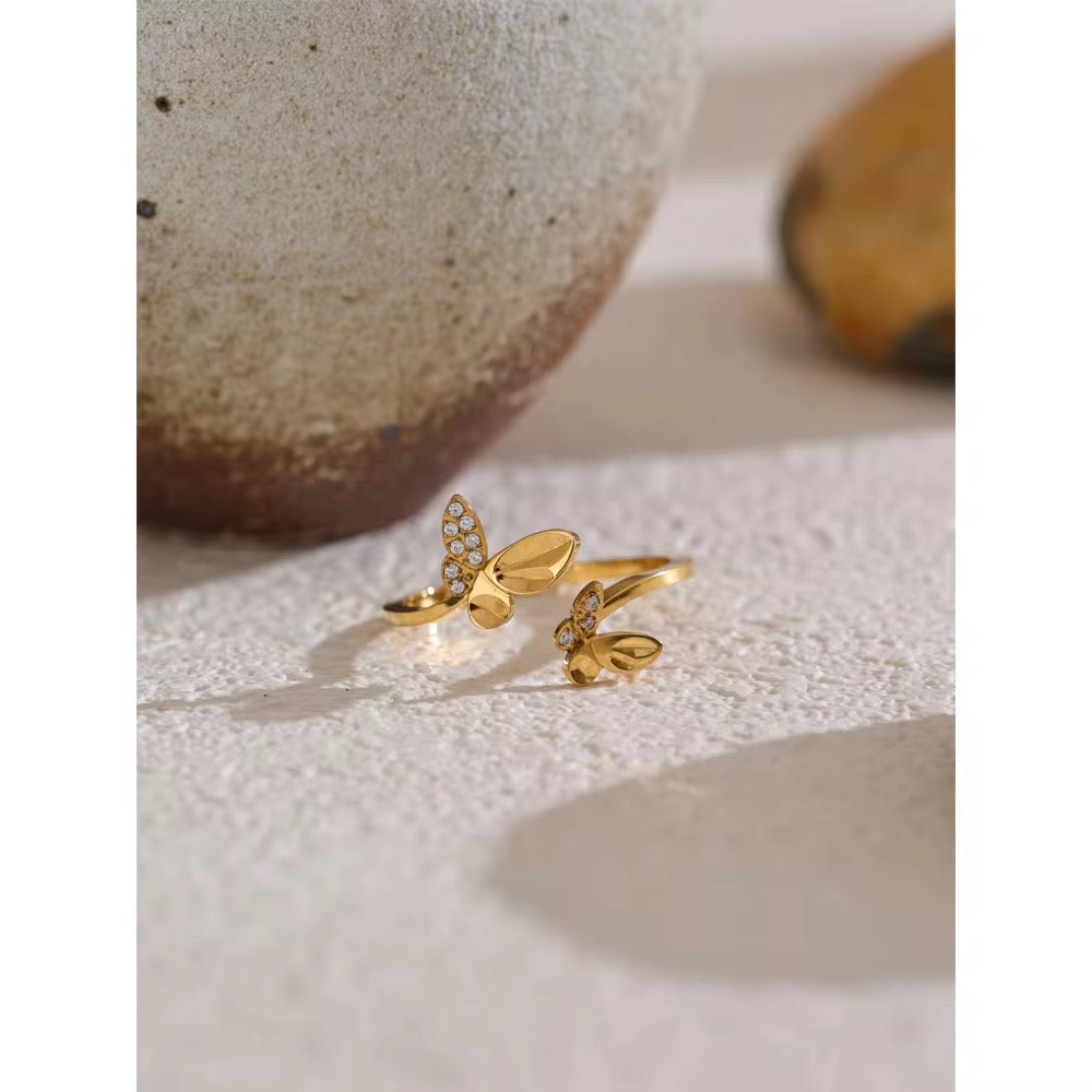 Double Butterfly Ring