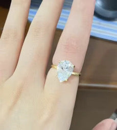 Tear Diamond Ring