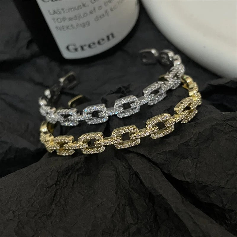 Silver Sonia Connector Bangle