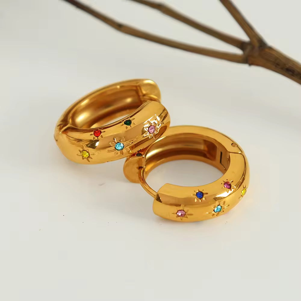 20mm Multi Zircon hoops