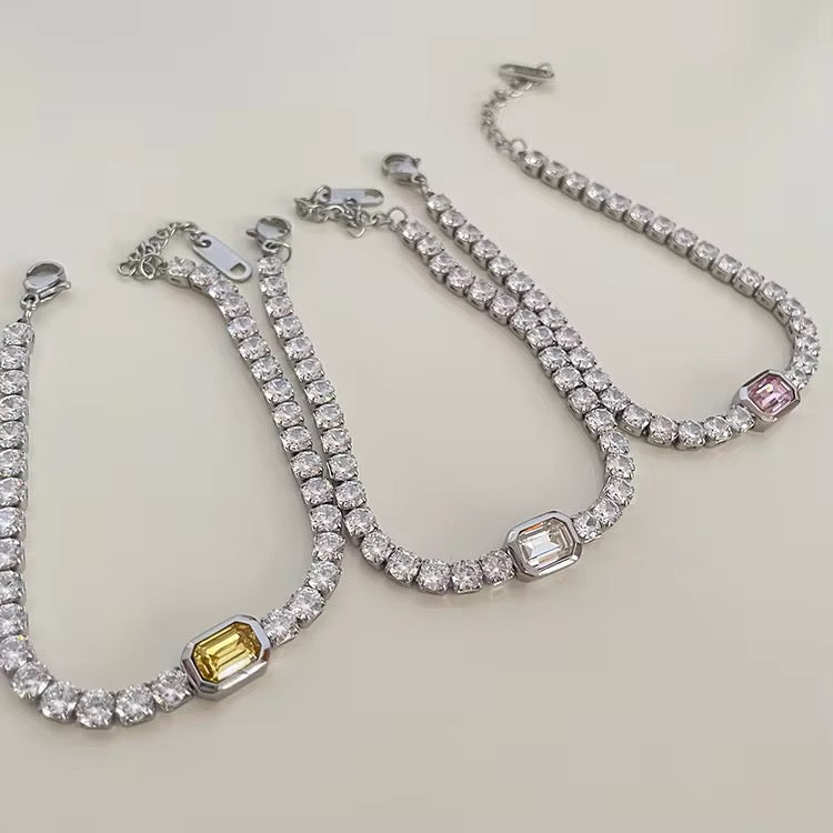 Pink Celine Diamond Bracelet