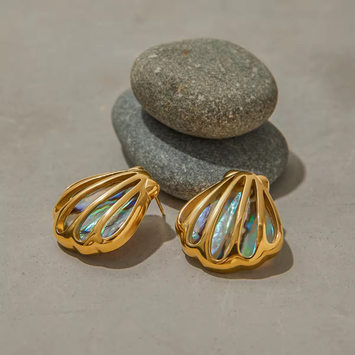 Mermaid Shell Studs