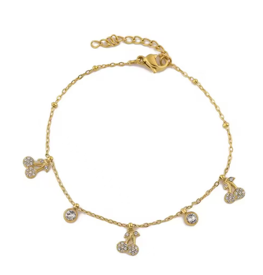Cherry Charm Bracelet