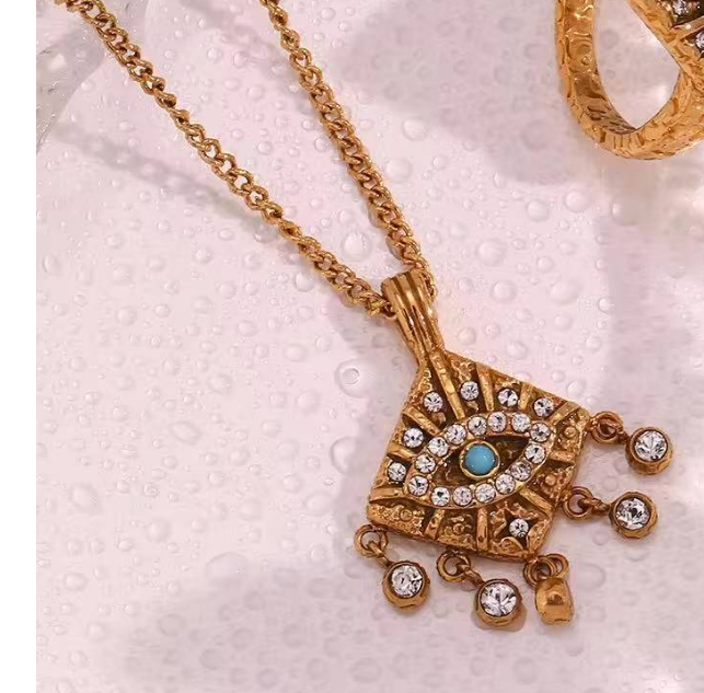 Evil eye Tassel Necklace