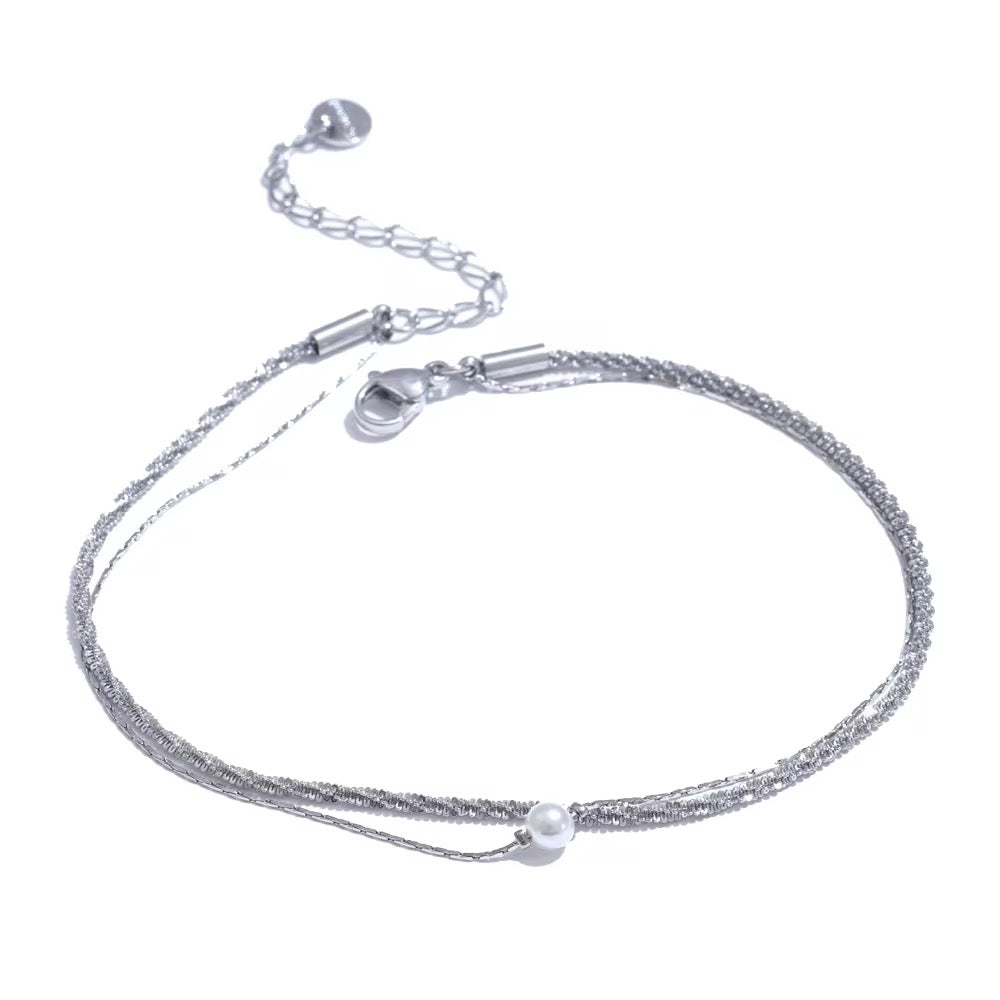 Pearl Glittery Anklet