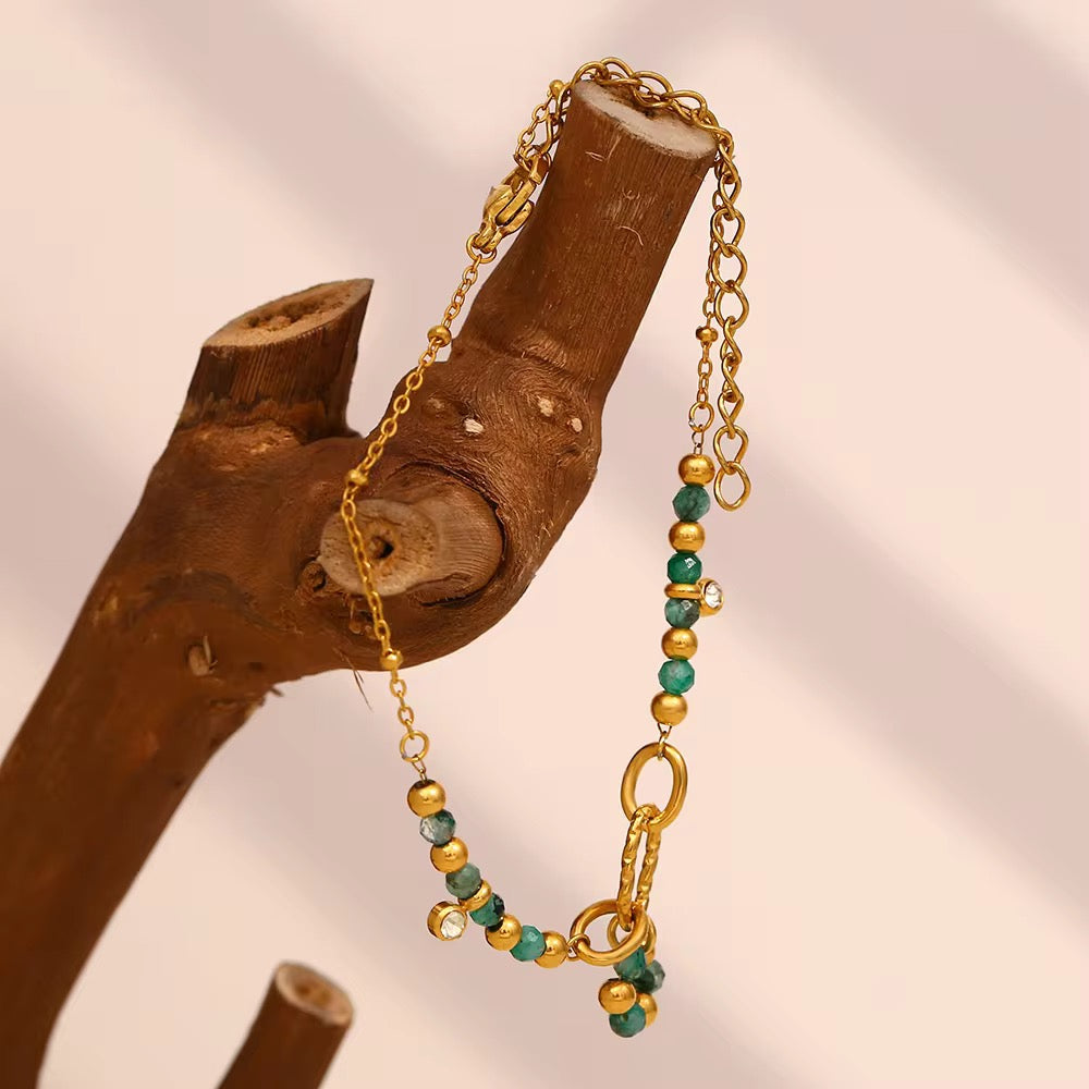 Green Gemstone Bracelet
