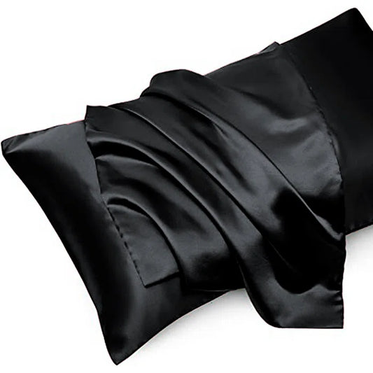 Black Beauty Silk Pillowcase