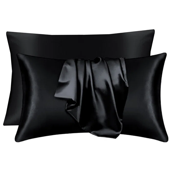 Black Beauty Silk Pillowcase