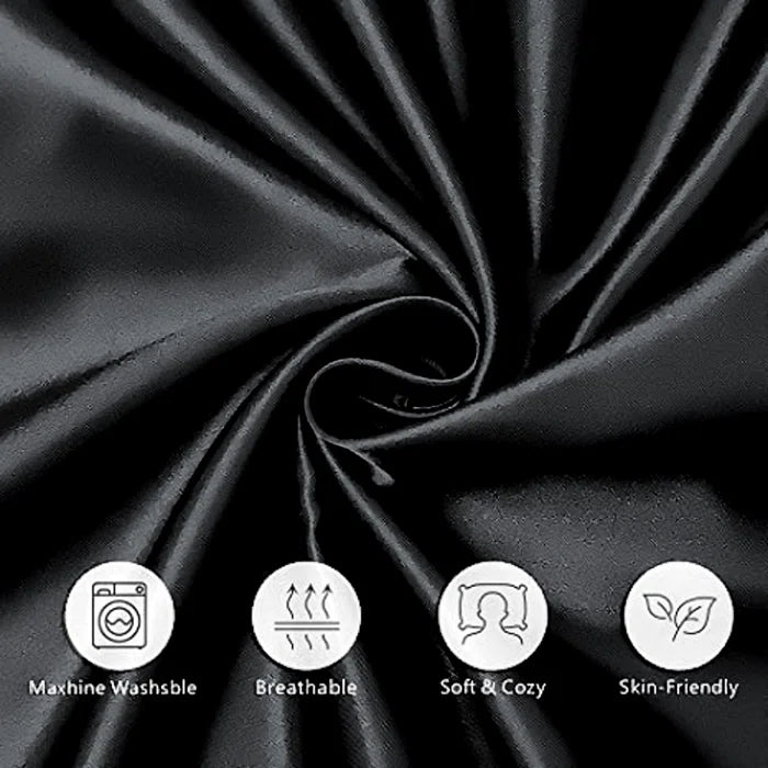 Black Beauty Silk Pillowcase