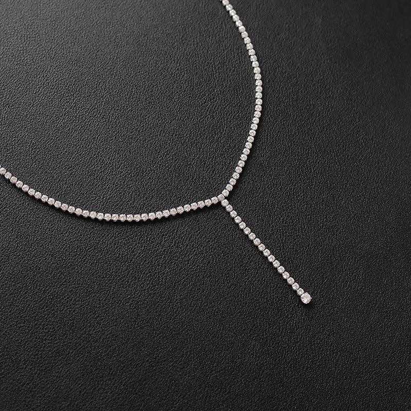 Streamlined Zircon Necklace
