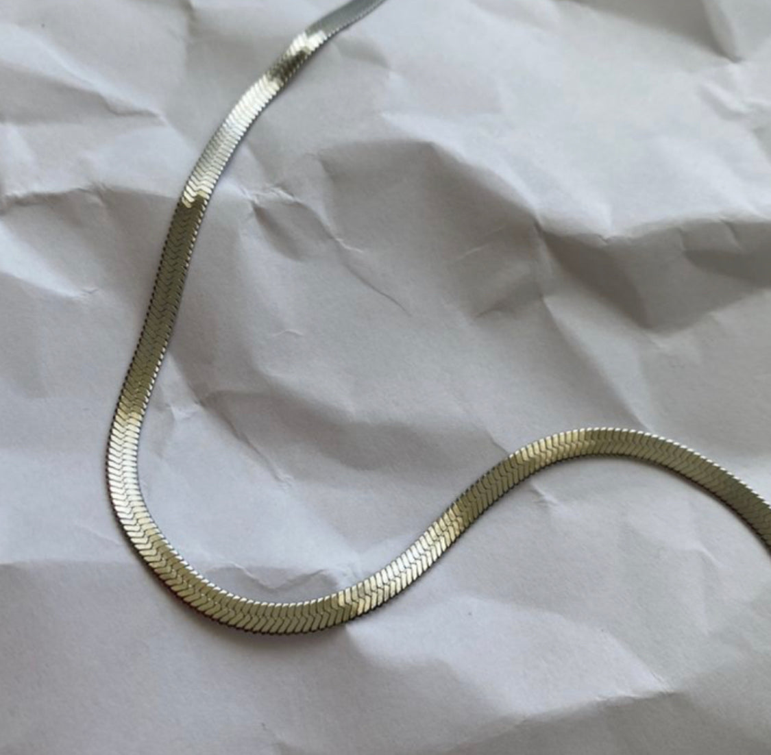 2mm Silver Flat Snake Chain