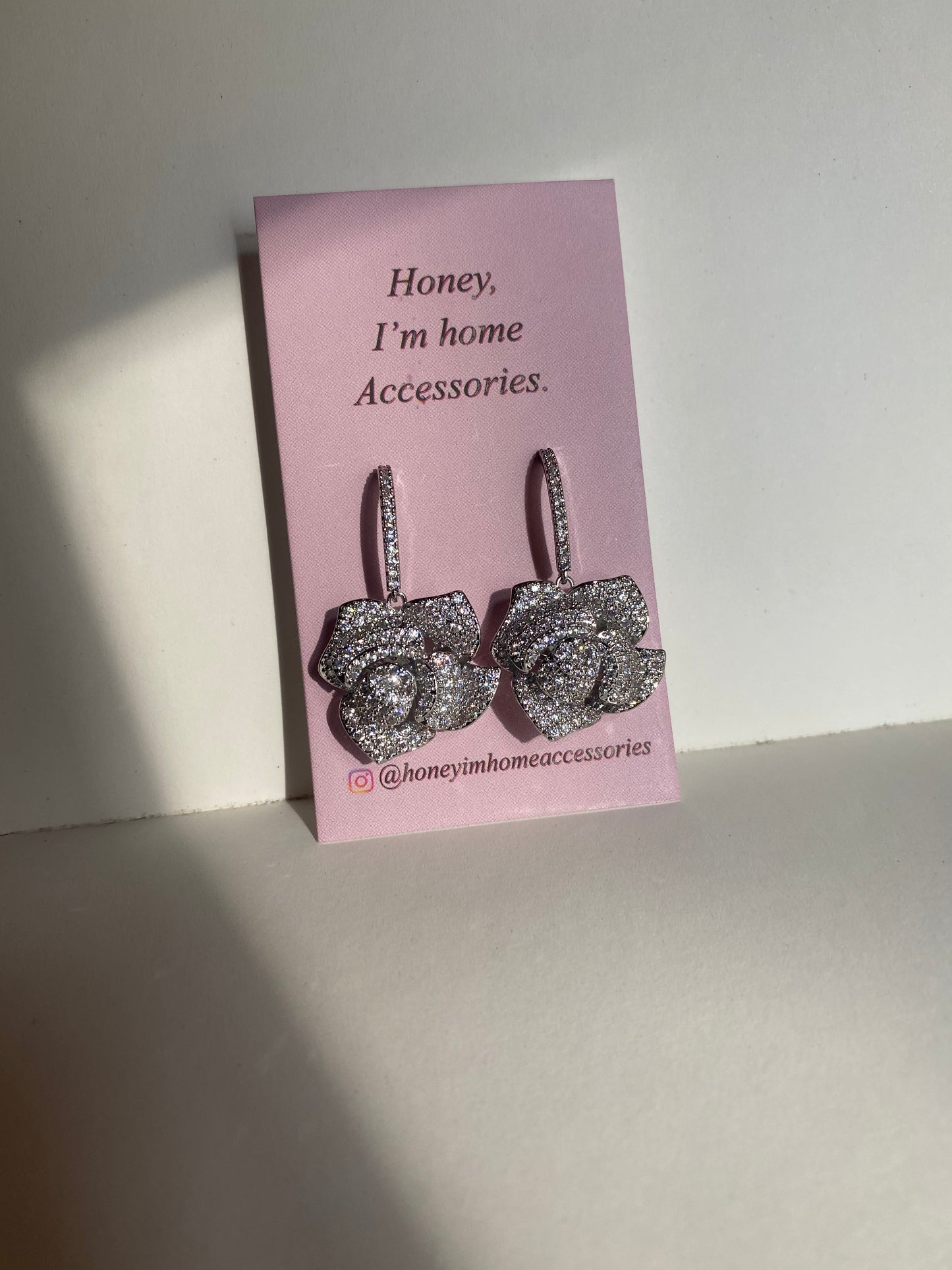 Rosette Bloom hanging Earrings