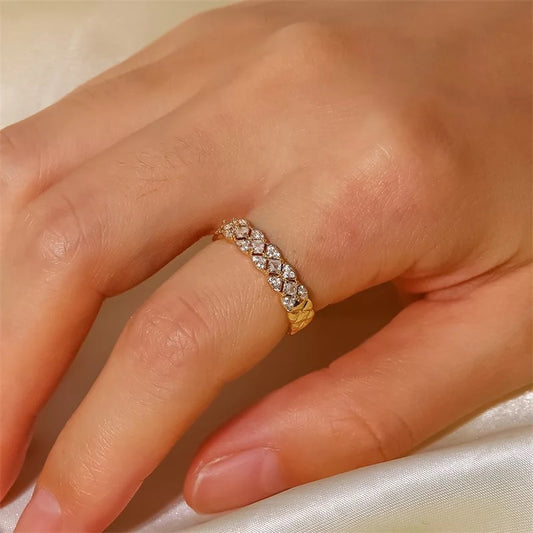Diamond Ceramic Ring (Adjustable size)