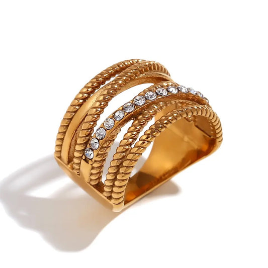 Jaguar Layered Ring