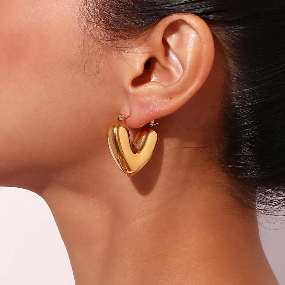 Solid V Shape Hoops