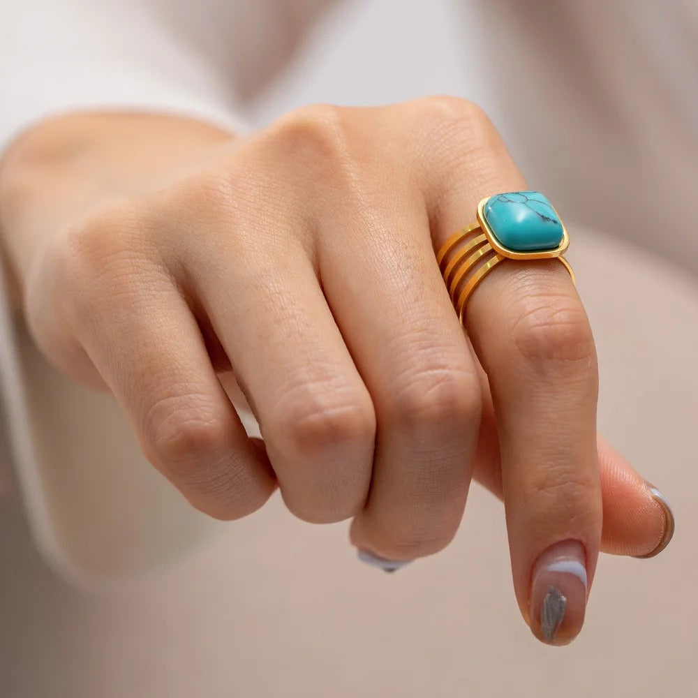 Turquoise Square Ring