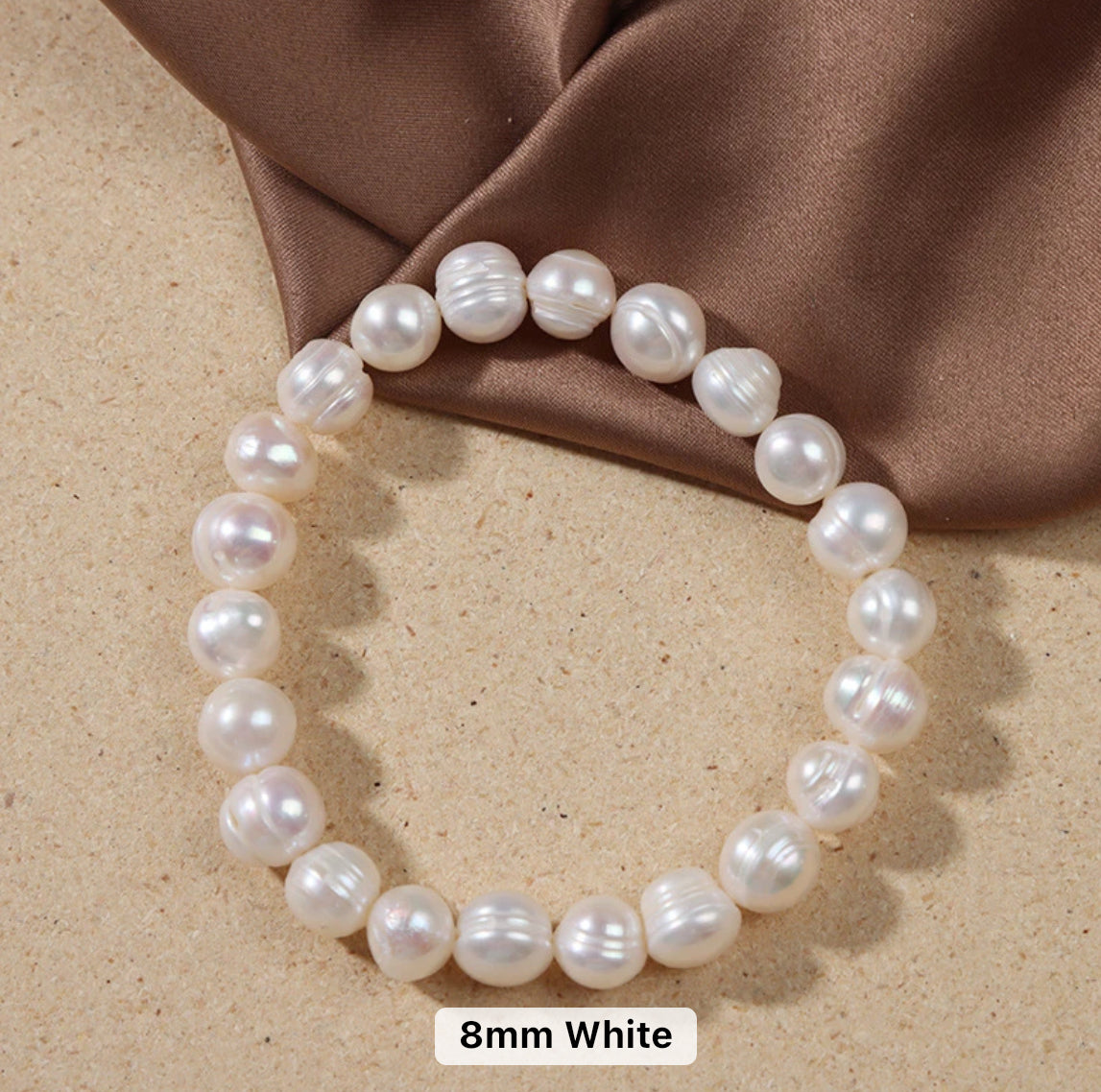 Real Pearl Stretchable Bracelet