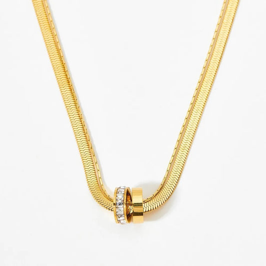 Samar Snake Double Necklace