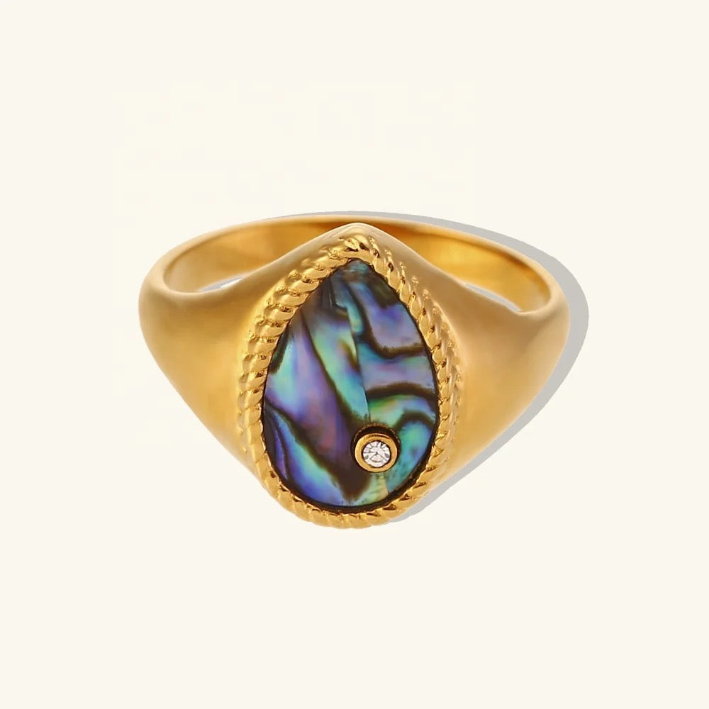 Abalone Shell Ring