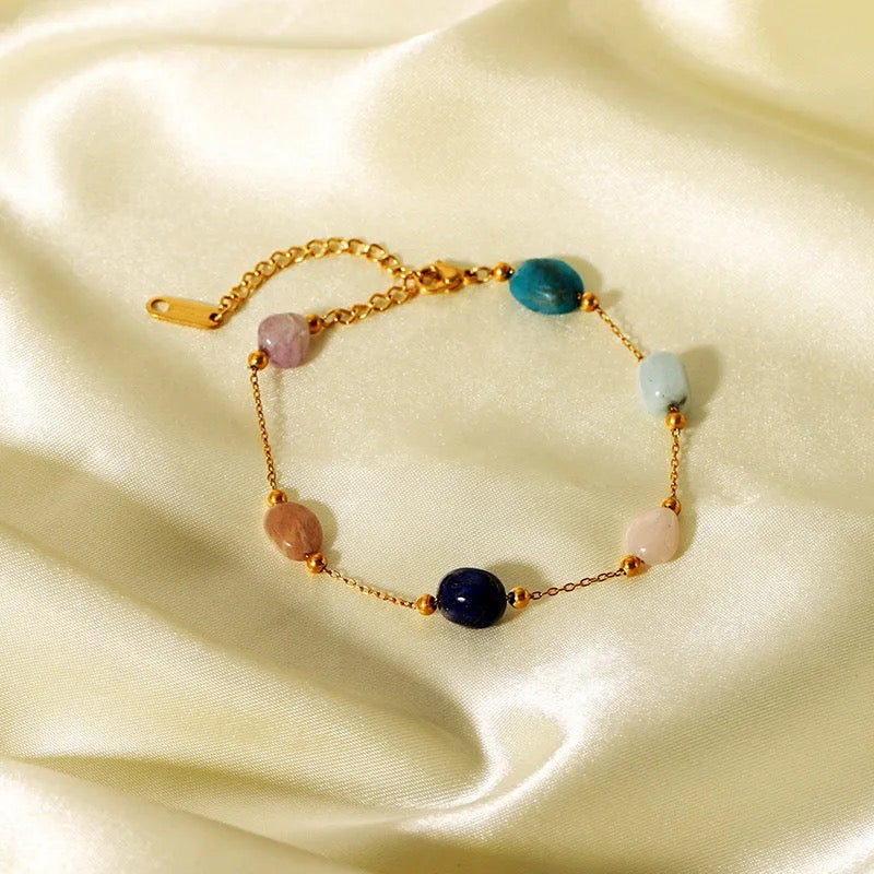 Colorful Natural Stones Bracelet