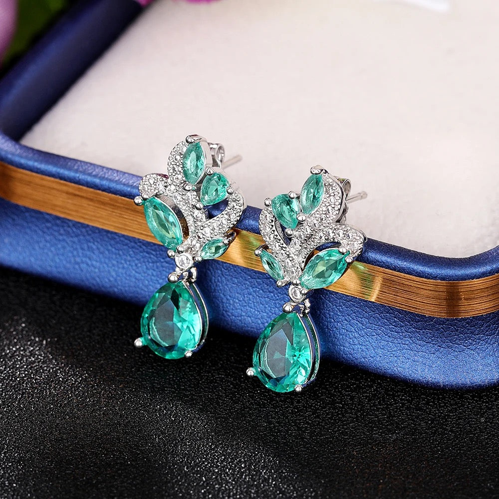 Ferozi Zirconia Earrings