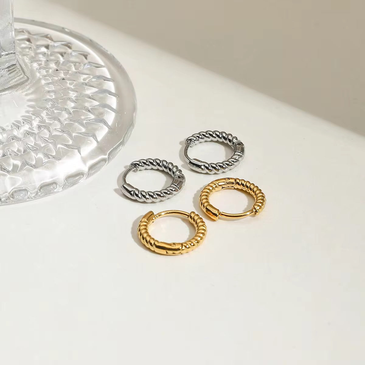Mini Twisted Hoops