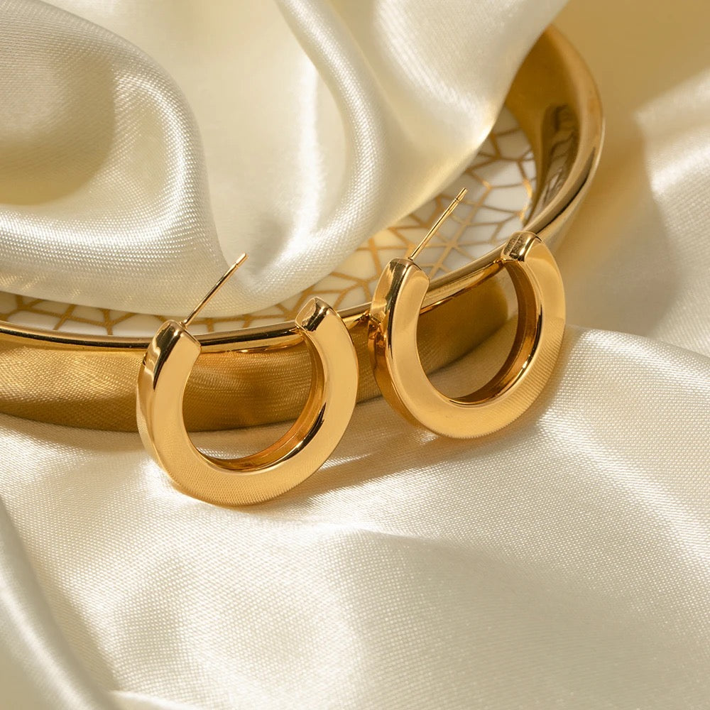 Plain Gold hoops