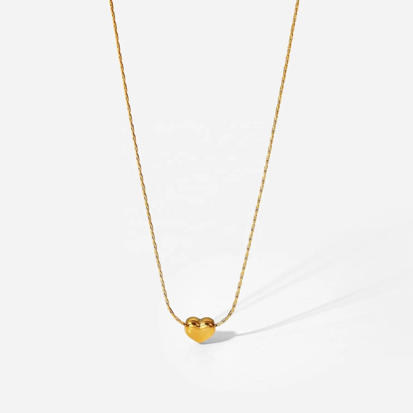 Heart Choker Gold Necklace