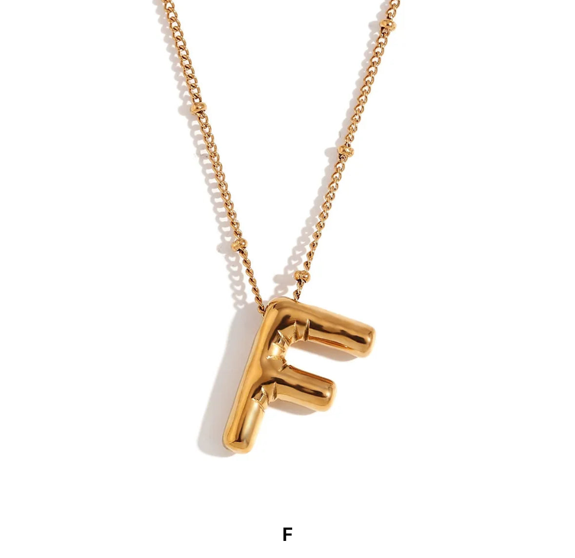 Baloon Alphabet / Initial Necklace