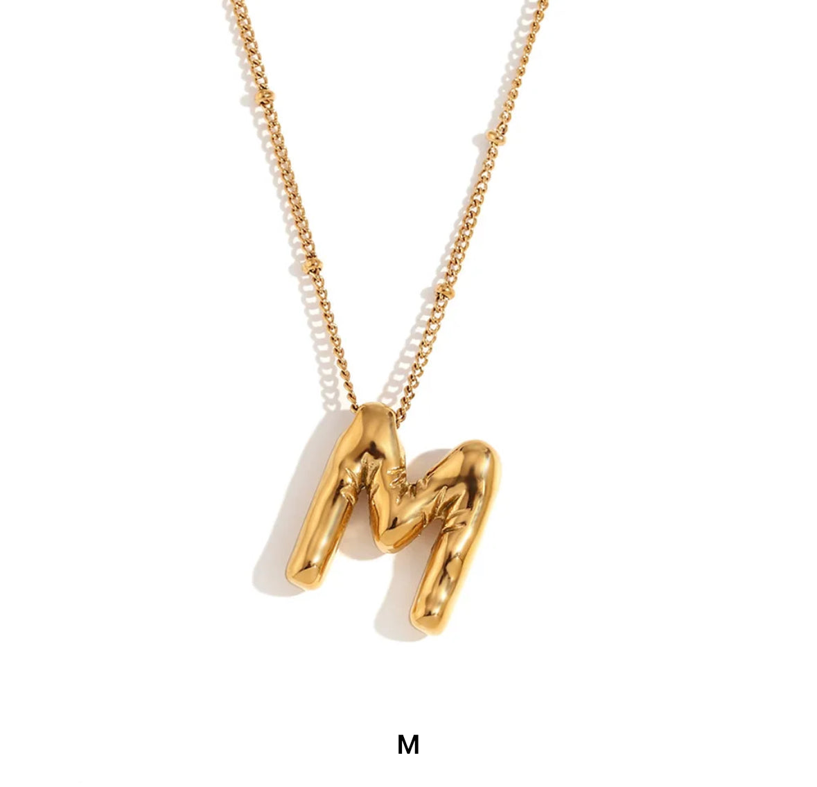 Baloon Alphabet / Initial Necklace