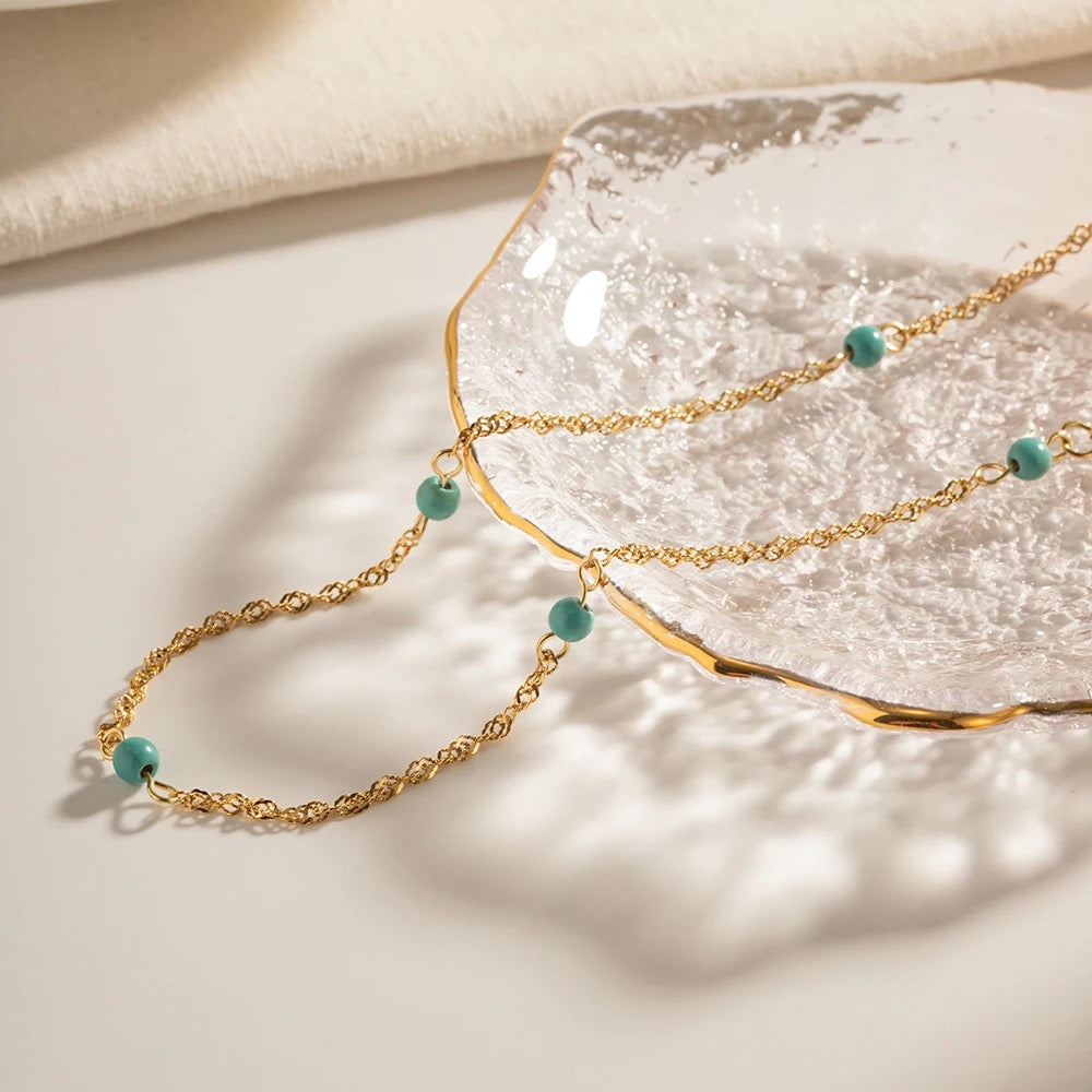 Turquoise Beaded Necklace