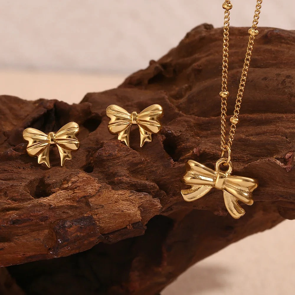 Mini Bow Gold Set