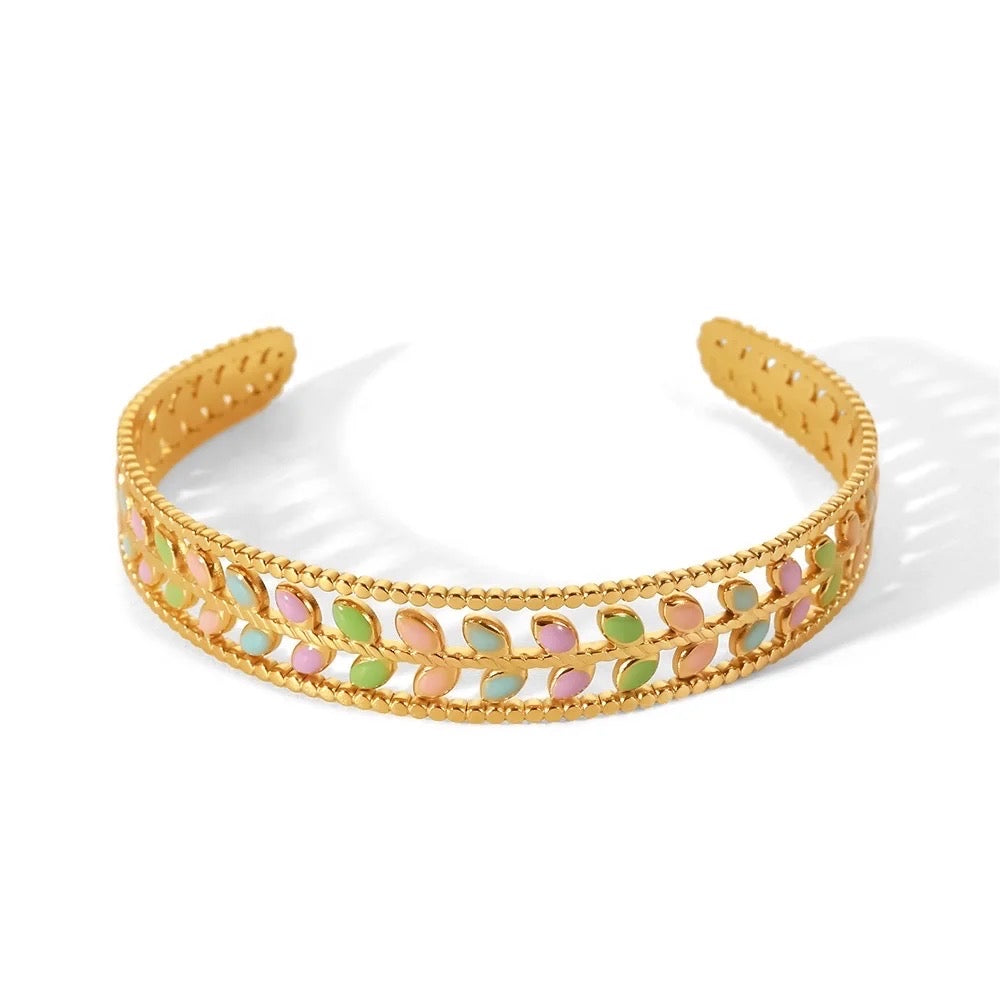 Pastel Leaves Bangle