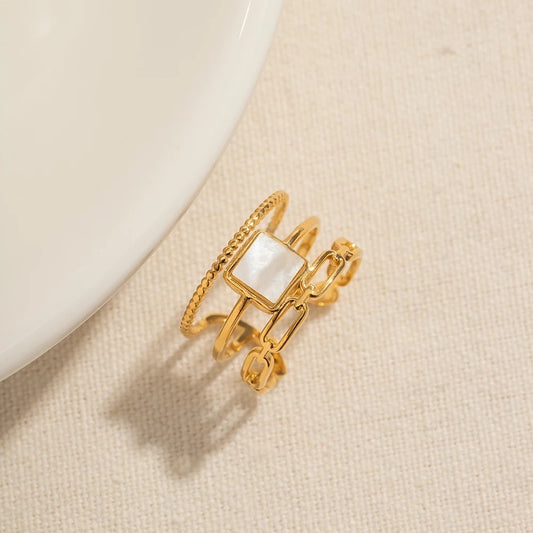 Bisque Gold Ring