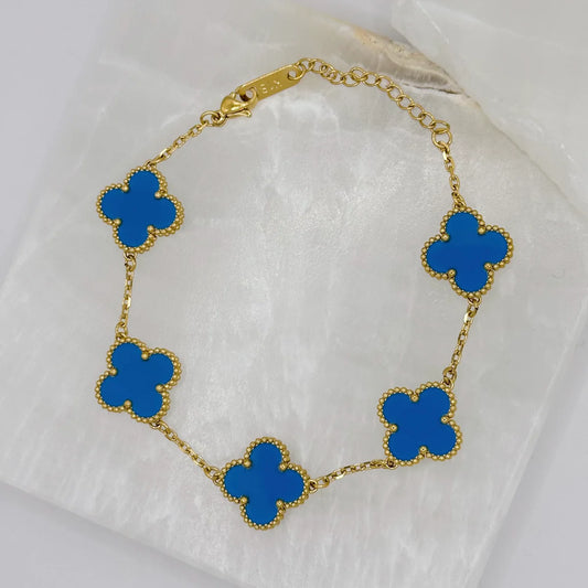 Royal Blue Clover Bracelet