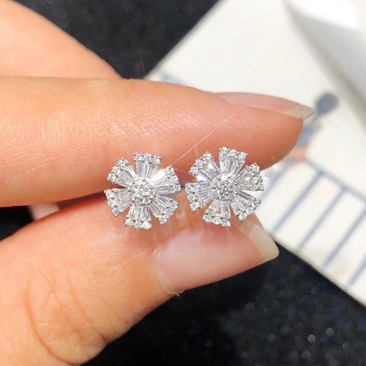 Mercury Flower Studs (Silver)