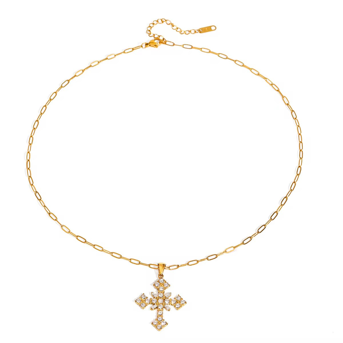 Zirconia Cross Necklace