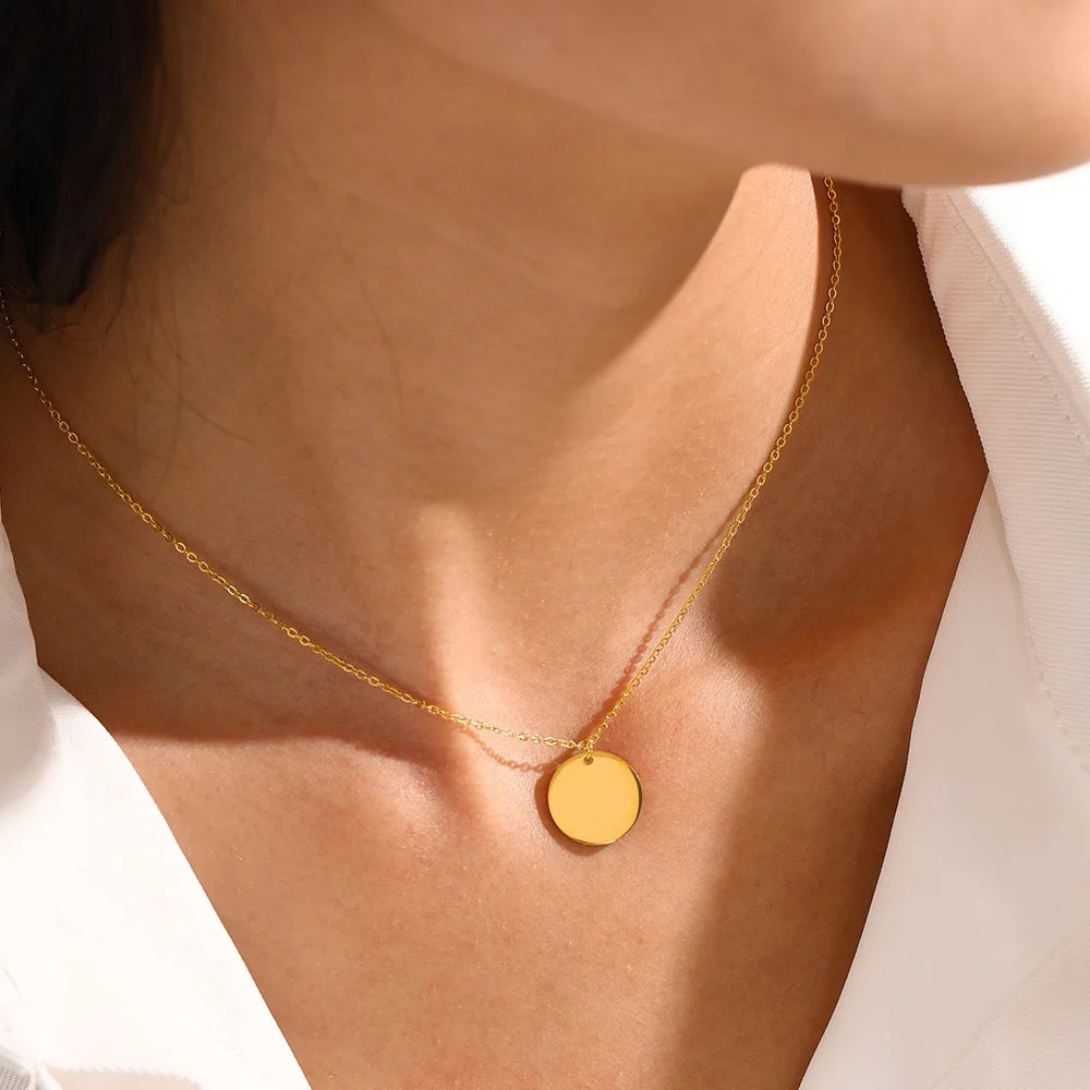 Plain Coin Necklace