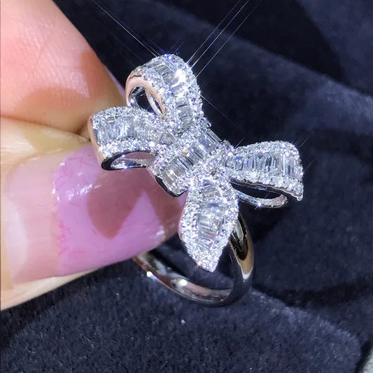 Silver Bow Ring