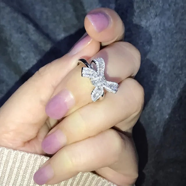 Silver Bow Ring