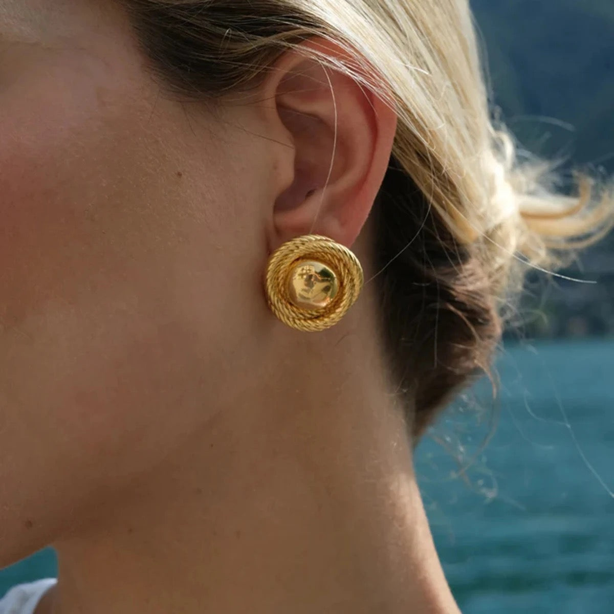 Gold Lagoon Earrings