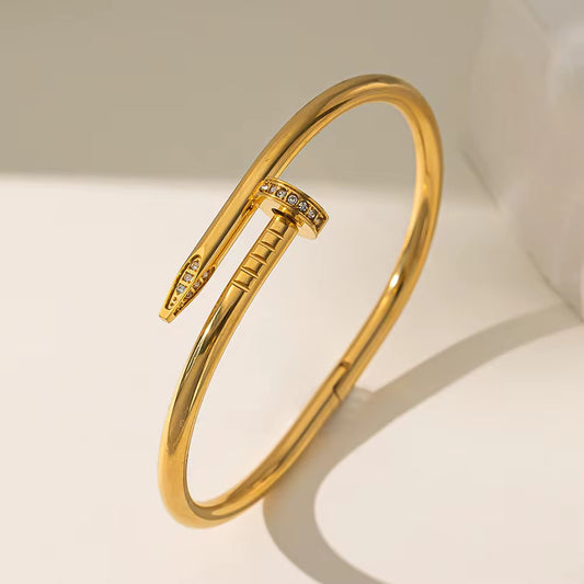 Zirconia Nail Bangle